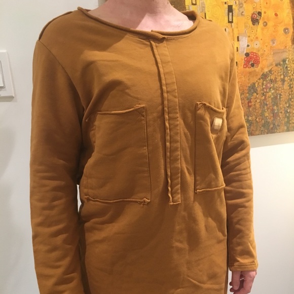 JMQY Deep Mustard Sweater - Picture 3 of 3